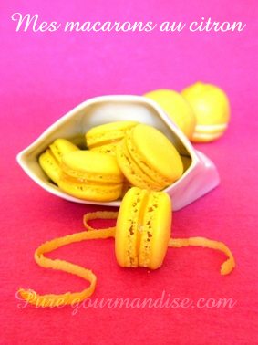 macarons au citron