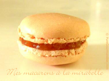 macarons à la mirabelle