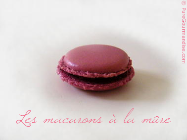 macarons à la mûre