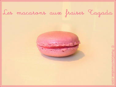 macarons aux fraises Tagada