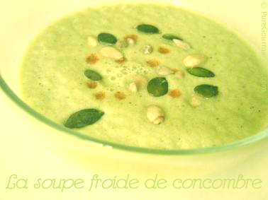 soupe froide concombre