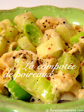 compotée de poireaux