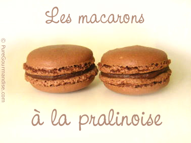 macarons à la pralinoise