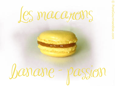 macarons banane passion