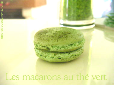 macarons au thé vert matcha