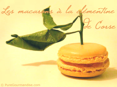 macarons &agrave; la cl&eacute;mentine de corse