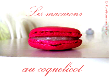 macarons au coquelicot