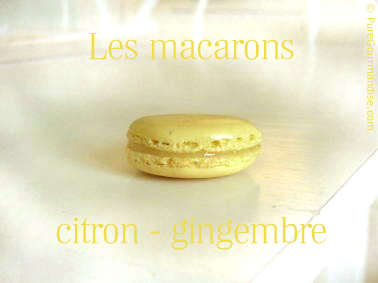 macarons citron gingembre