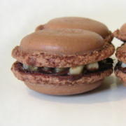 macarons chocolat banane