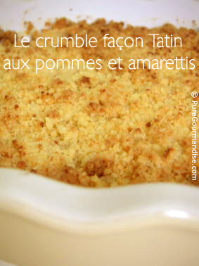 crumble Tatin pommes amarettis