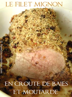 filet mignon croute de baies moutarde