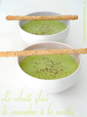 velout&eacute; concombre menthe