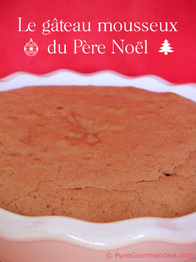 gateau mousseux père noel