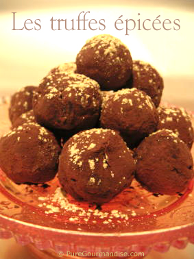 truffes au chocolat épicées