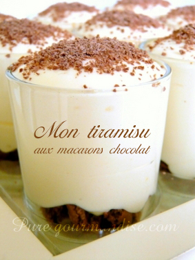 tiramisu macarons chocolat noisettes