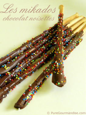 mikados chocolat noisettes