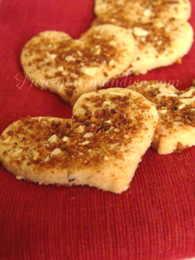 sablés coeur pralin