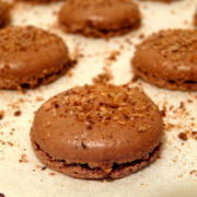 macarons chocolat noisettes