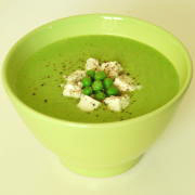 velout&eacute; petits pois feta