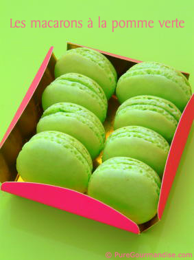 macarons à la pomme verte