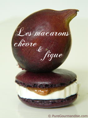 macarons chèvre figue