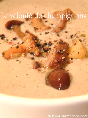 Veloute de champignons Recette