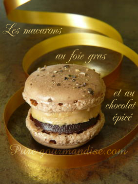 macarons foie gras chocolat