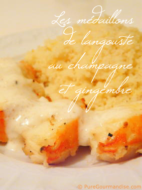 langouste champagne gingembre