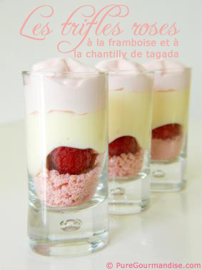 trifles roses framboise chantilly tagada