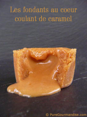 fondants caramel coeur coulants nutella