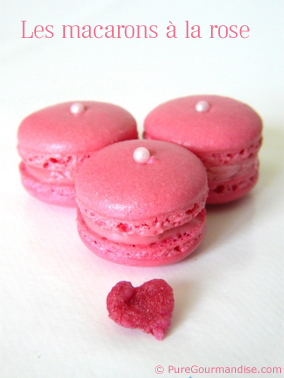macarons à la rose