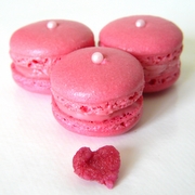 macarons à la rose