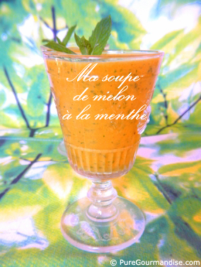 soupe froide melon menthe