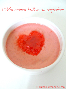 creme brulée coquelicot