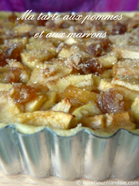 tarte pommes marrons