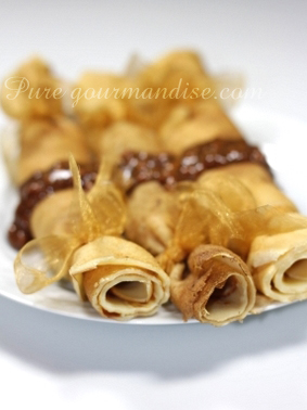 cr&ecirc;pes bonbons &agrave; la cr&egrave;me de snickers