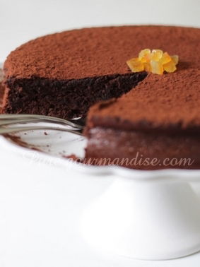 cake chocolat noisette sauce monin