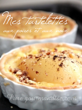 tartelettes poires noix recette puregourmandise pure gourmandise