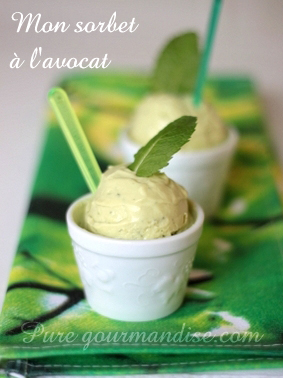 sorbet avocat recette puregourmandise pure gourmandise