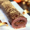 Bûche au chocolat et à la clémentine corse - www.PureGourmandise.com