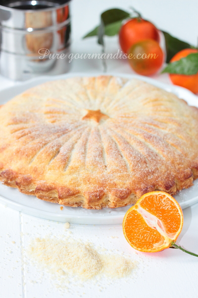Galette des rois à la clémentine de Corse - www.puregourmandise.com