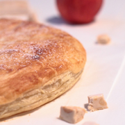 Galette des rois pommes amandes nougat - www.puregourmandise.com