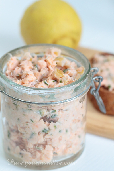 Rillettes de saumon au citron - www.puregourmandise.com