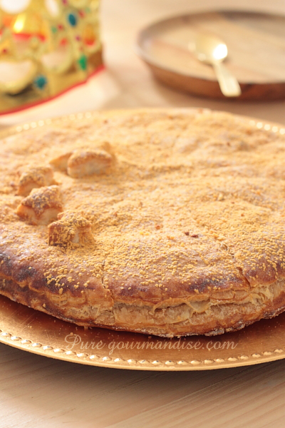 Galette des rois aux mirabelles et aux amandes - www.puregourmandise.com