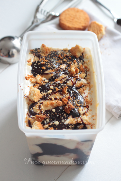 Glace façon banoffee - www.puregourmandise.com