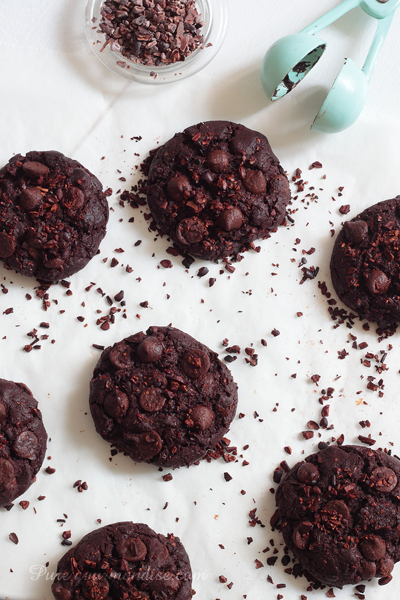 Cookies tout chocolat - www.puregourmandise.com