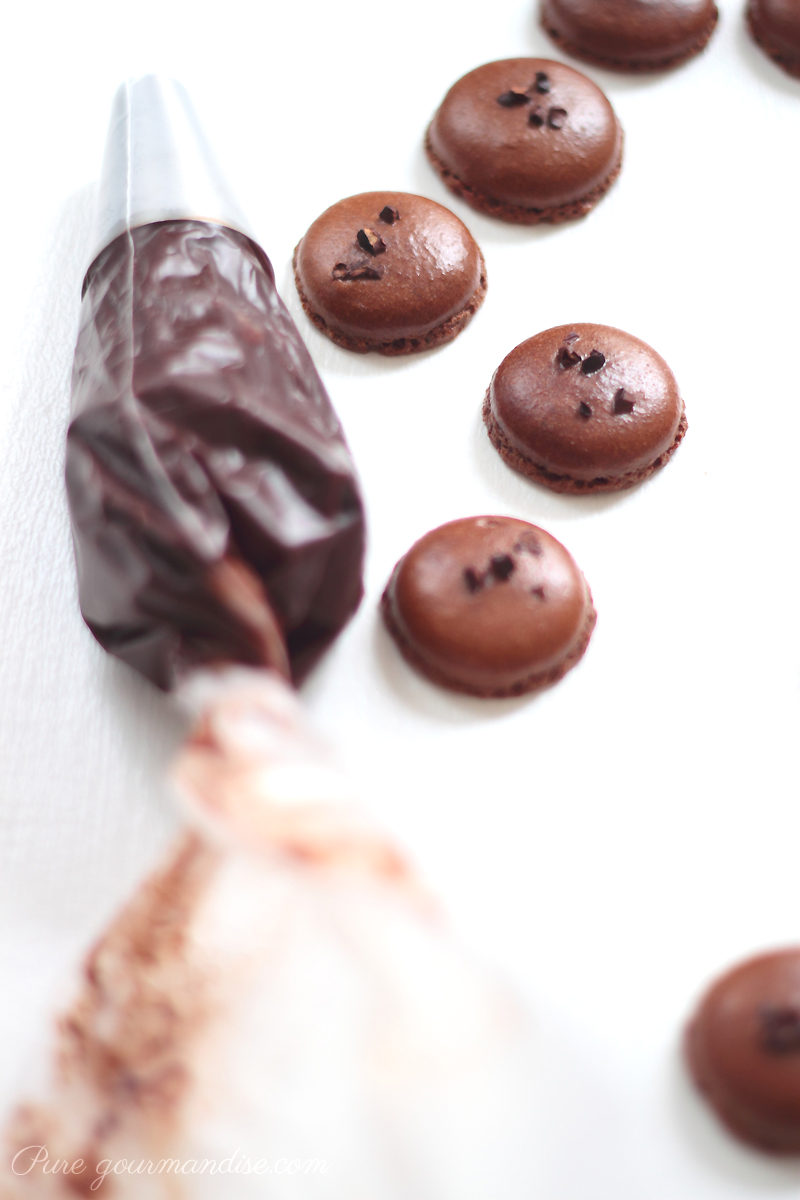 Macarons au chocolat -Pure gourmandise