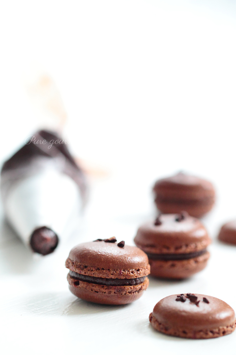 Macarons au chocolat -Pure gourmandise