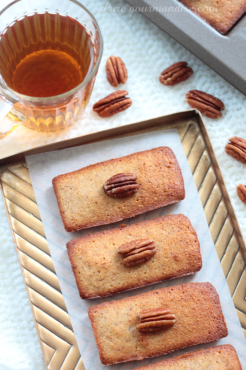 Financiers aux noix de pécan et sirop d'érable - Pure Gourmandise