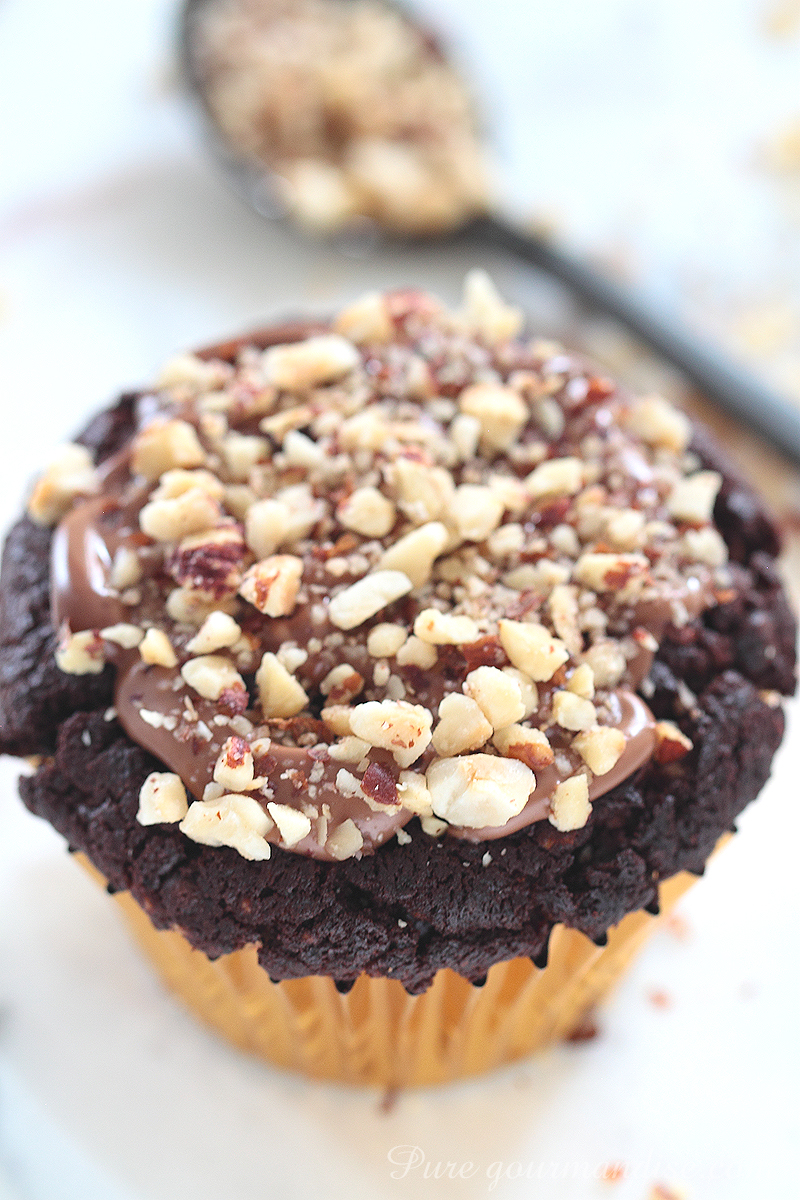 Muffins chocolat noisette à la Nocciolata - Pure Gourmandise